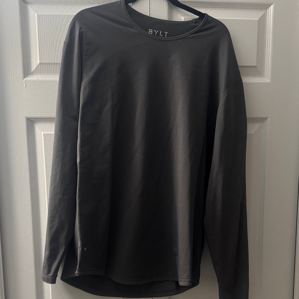 BYLT Basics Charcoal Long Sleeve Tee